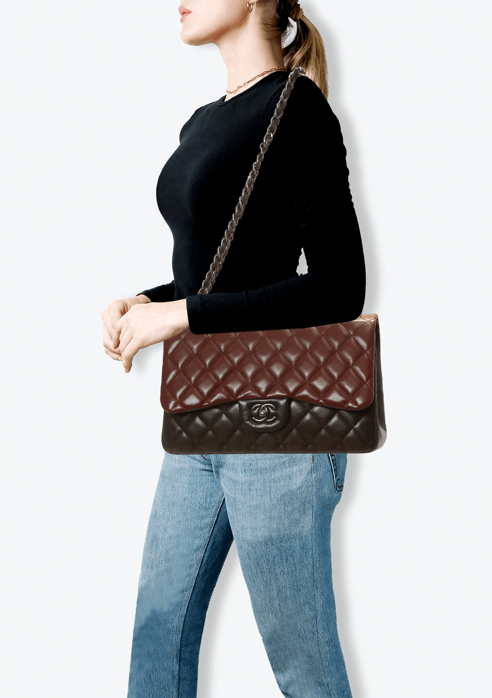 JUMBO CLASSIC DOUBLE FLAP TRICOLOR