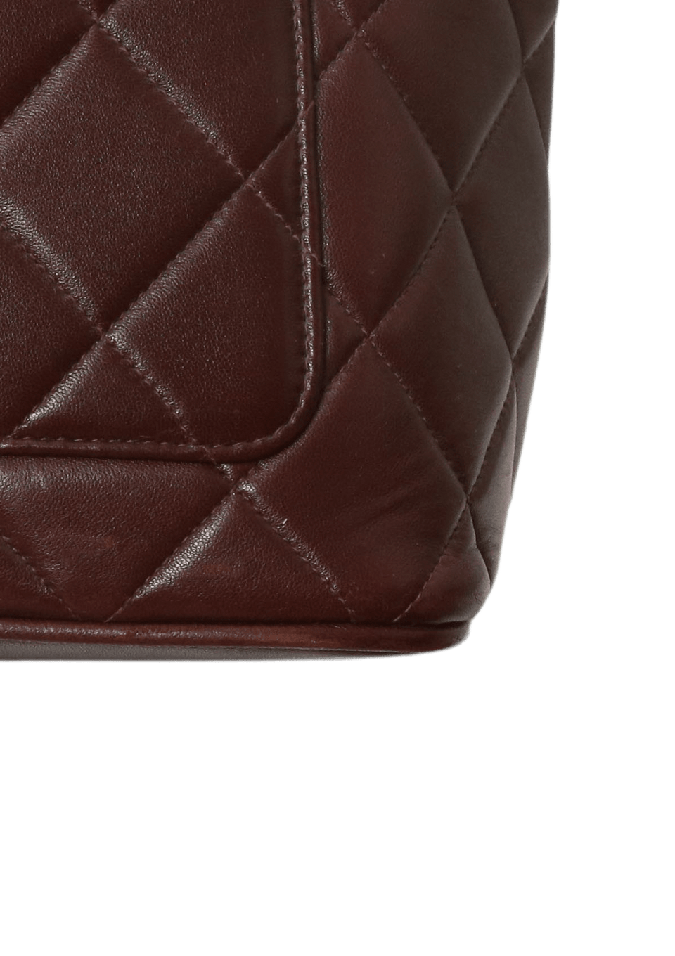 VINTAGE MEDALLION QUILTED LAMBSKIN TOTE