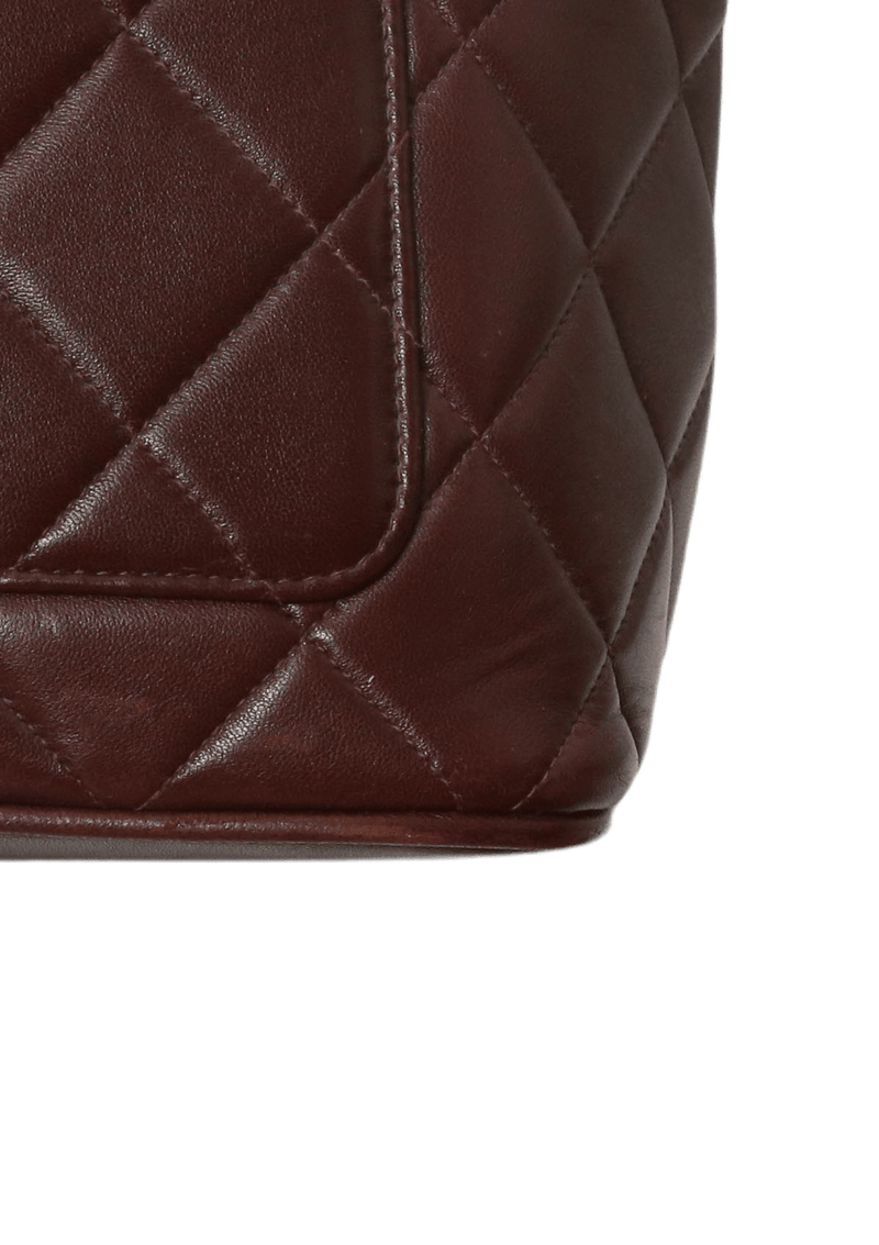 VINTAGE MEDALLION QUILTED LAMBSKIN TOTE