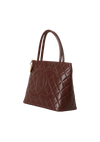 VINTAGE MEDALLION QUILTED LAMBSKIN TOTE