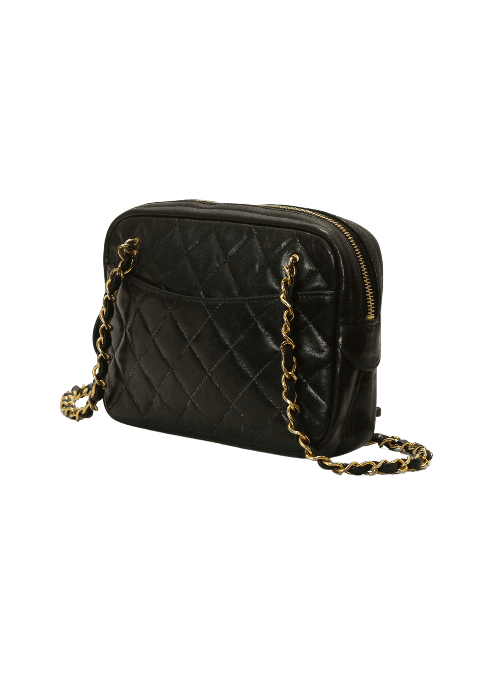 VINTAGE QUILTED CAMERA BAG