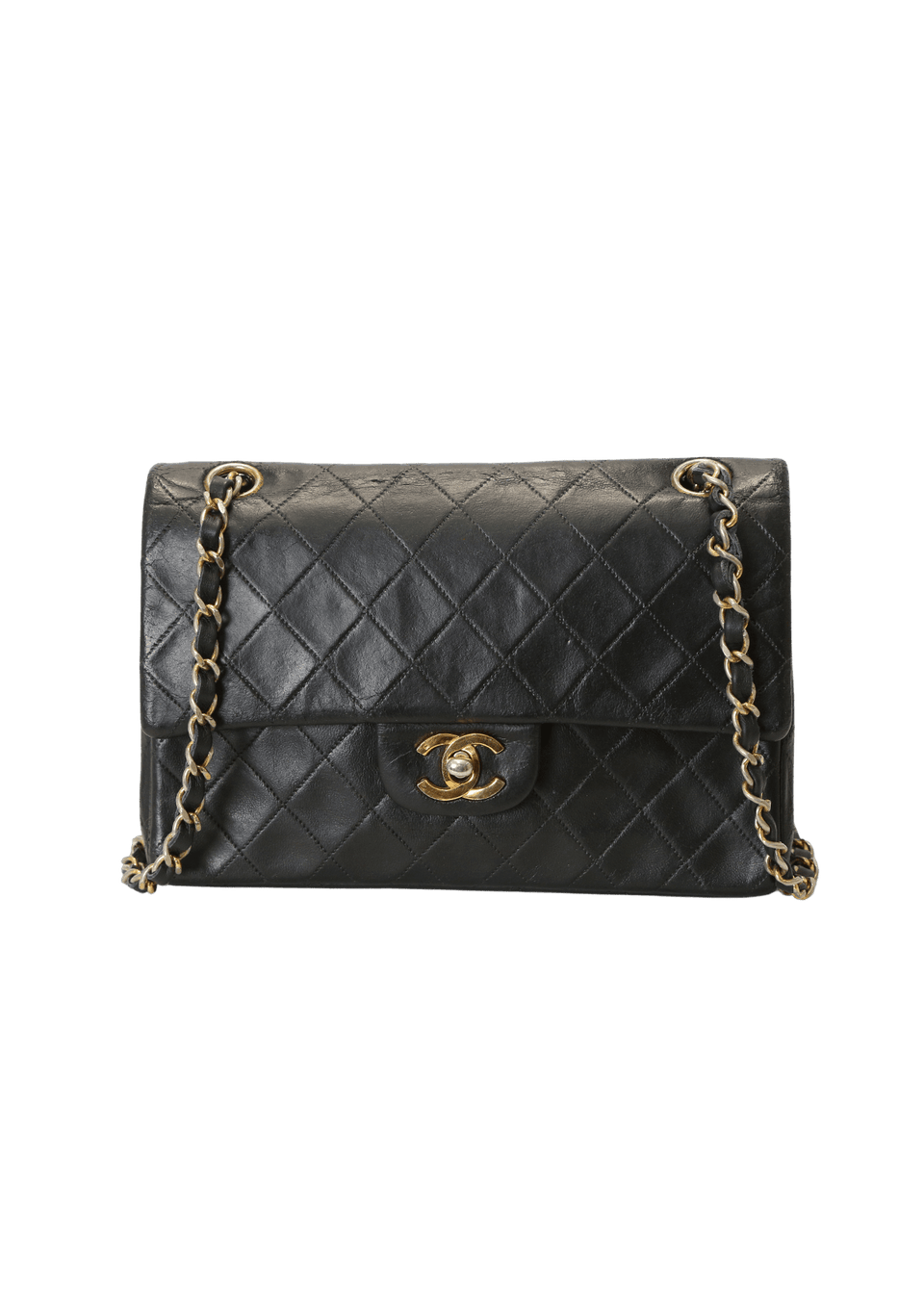 VINTAGE SMALL CLASSIC DOUBLE FLAP LAMBSKIN