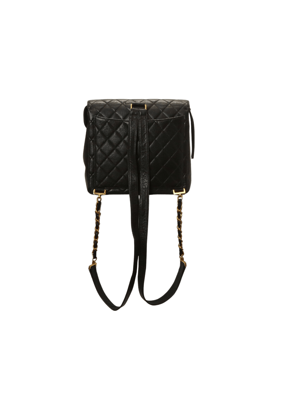 VINTAGE SQUARE FLAP CHAIN CAVIAR BACKPACK