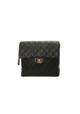 VINTAGE SQUARE FLAP CHAIN CAVIAR BACKPACK