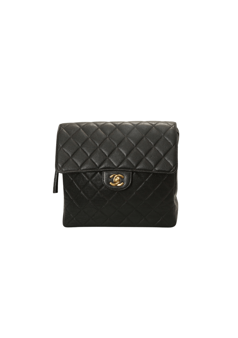 VINTAGE SQUARE FLAP CHAIN CAVIAR BACKPACK
