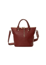 BAYLEE CASHMERE LEATHER TWO-TONE TOTE