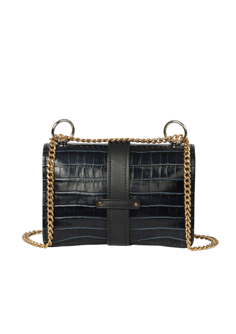 CROCO EMBOSSED ABY CHAIN BAG