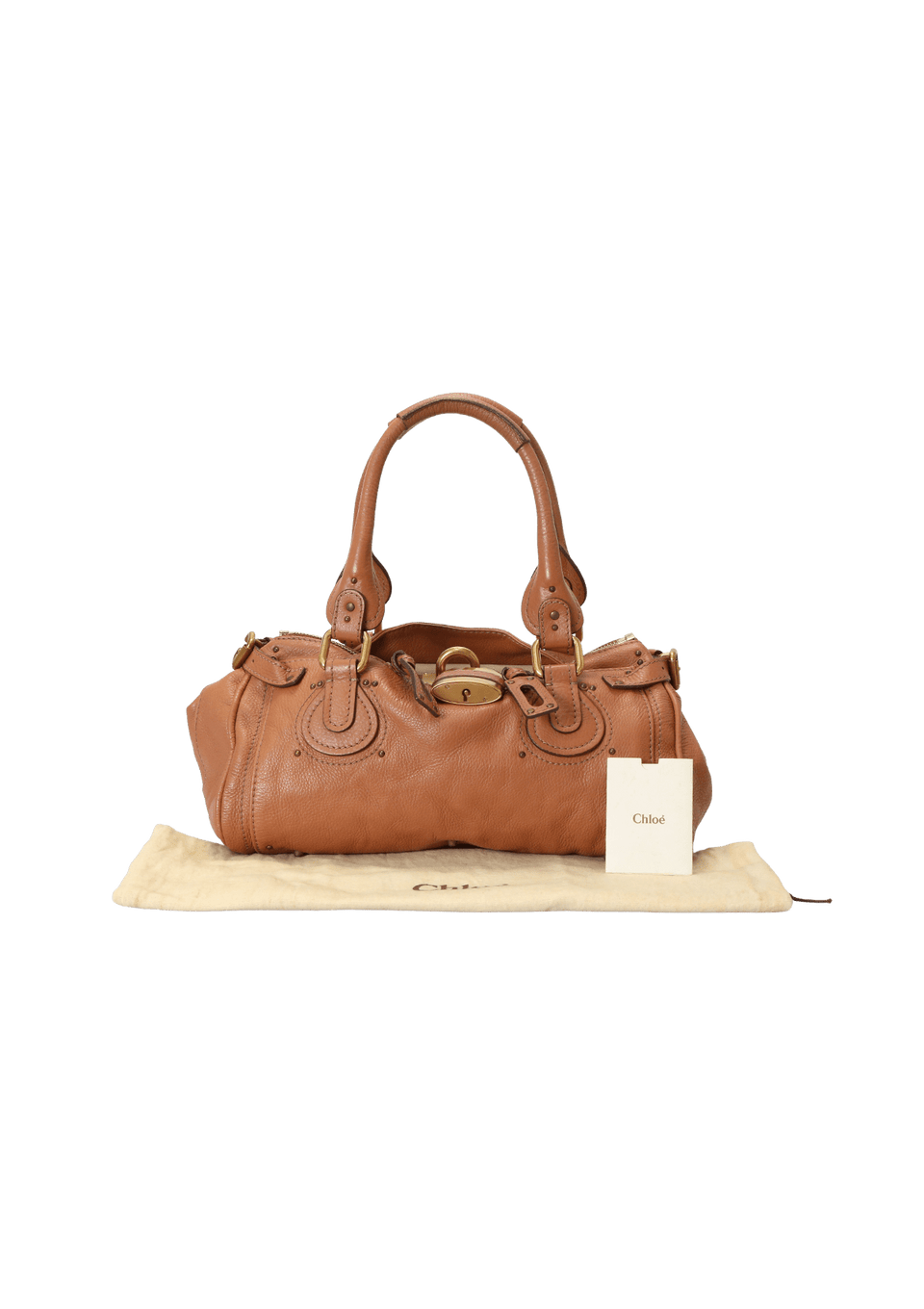 Chloé Paddington Hand Bag Brown Leather Chloe Paddington Brown Camel Leather Boston Bag SOLD Excellent