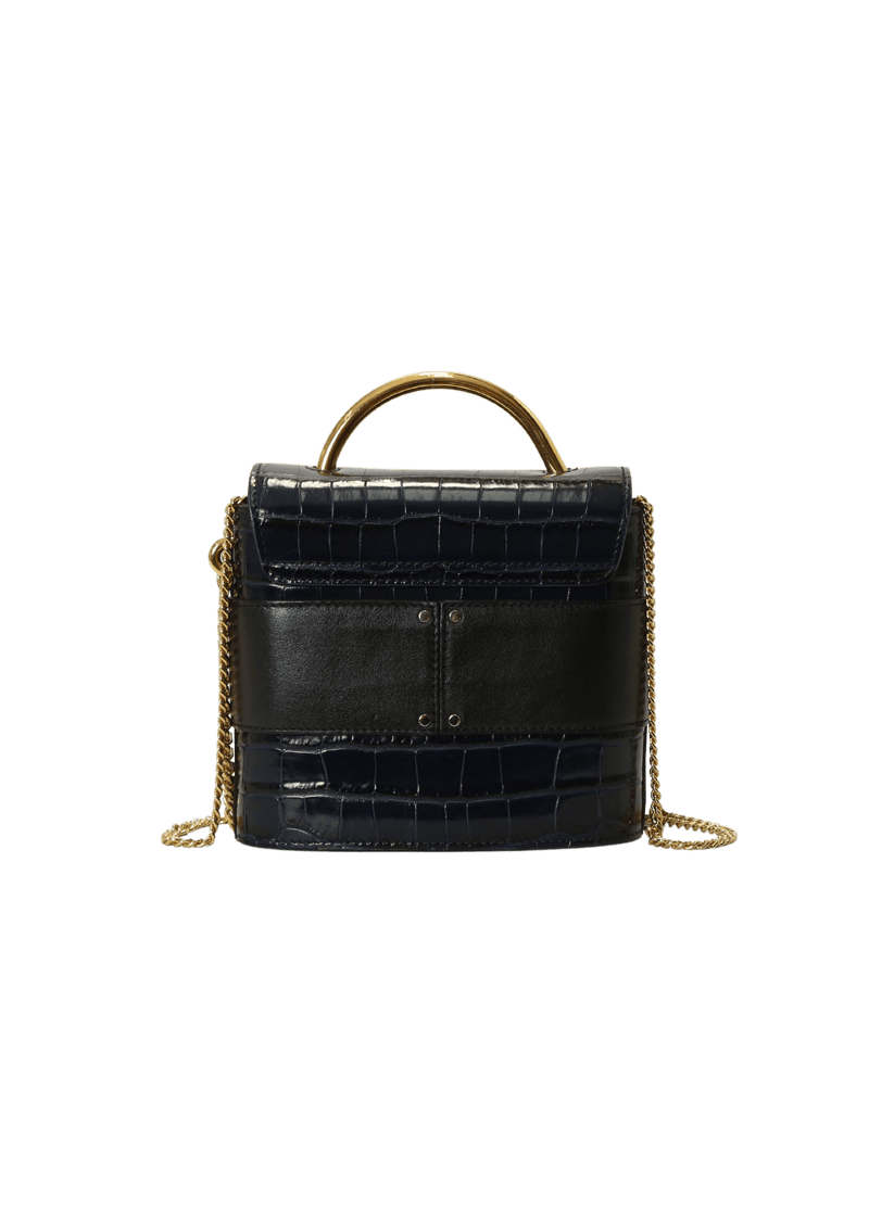 SMALL ABY LOCK CROCO BAG