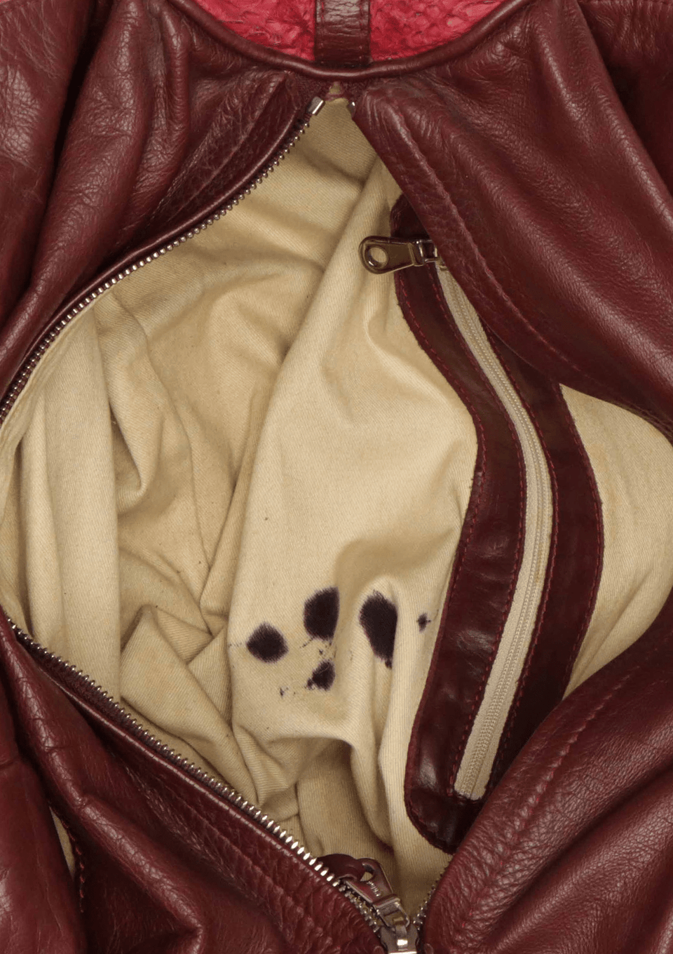 VINTAGE LEATHER TRIMMED SNAKESKIN BAG