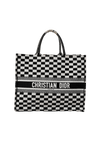 CHECKERED BOOK TOTE