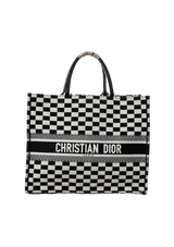CHECKERED BOOK TOTE