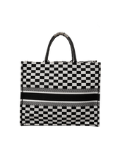 CHECKERED BOOK TOTE