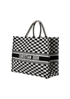 CHECKERED BOOK TOTE