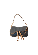 DENIM DOUBLE SADDLE BAG