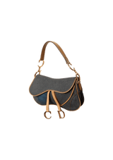 DENIM DOUBLE SADDLE BAG