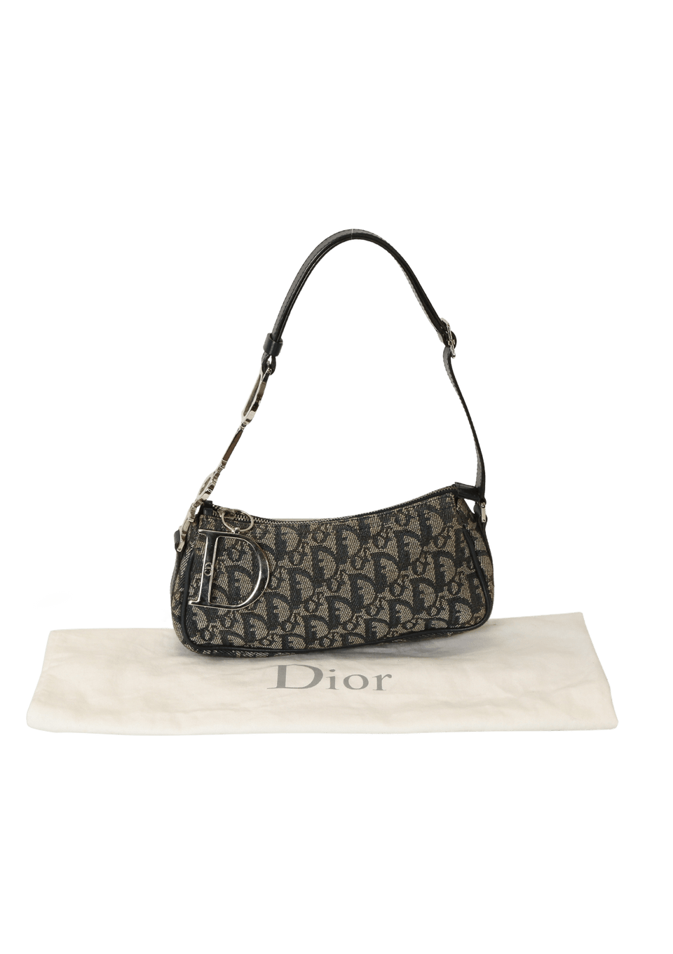 Bolsa Christian Dior Diorissimo Charm Pochette Azul Original – Gringa
