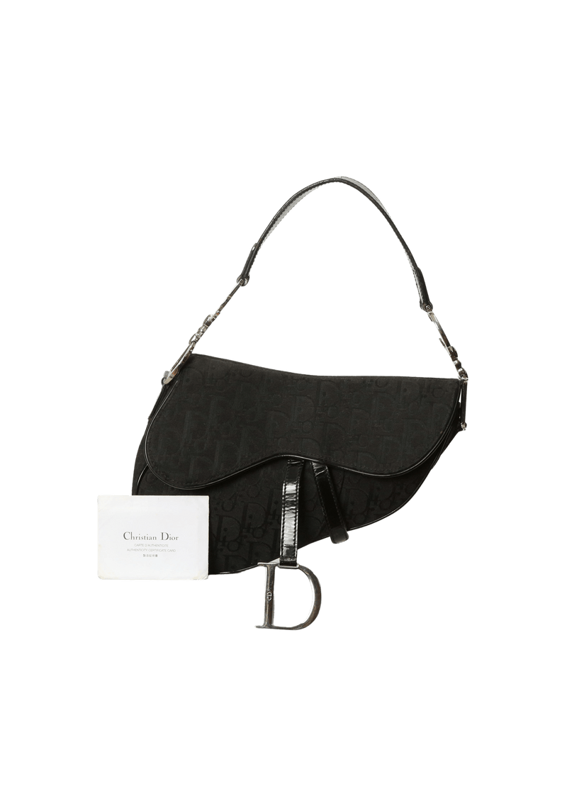 Bolsa Christian Dior Diorissimo Saddle Bag Preto Original Gringa