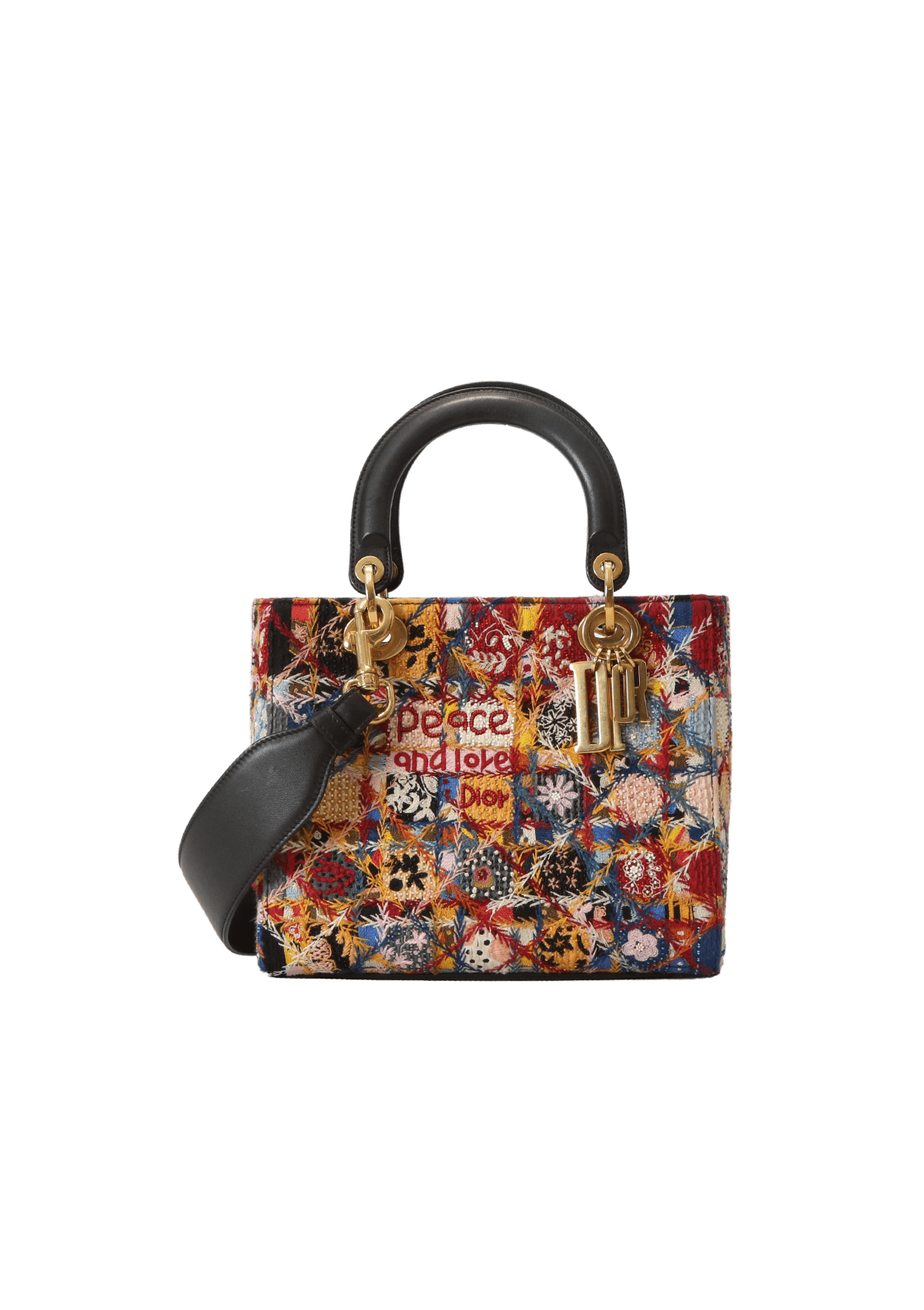 Bolsa Christian Dior Lady Dior Peace And Love Bag Colorido 