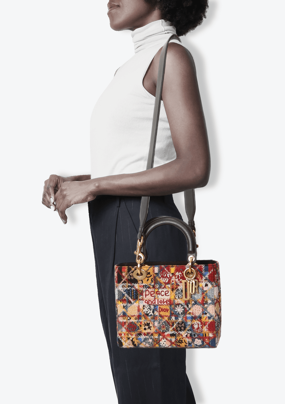 Bolsa Christian Dior Lady Dior Peace And Love Bag Colorido