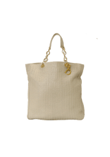 LARGE WOVEN TOTE