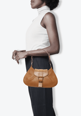 LEATHER BAGUETTE BAG