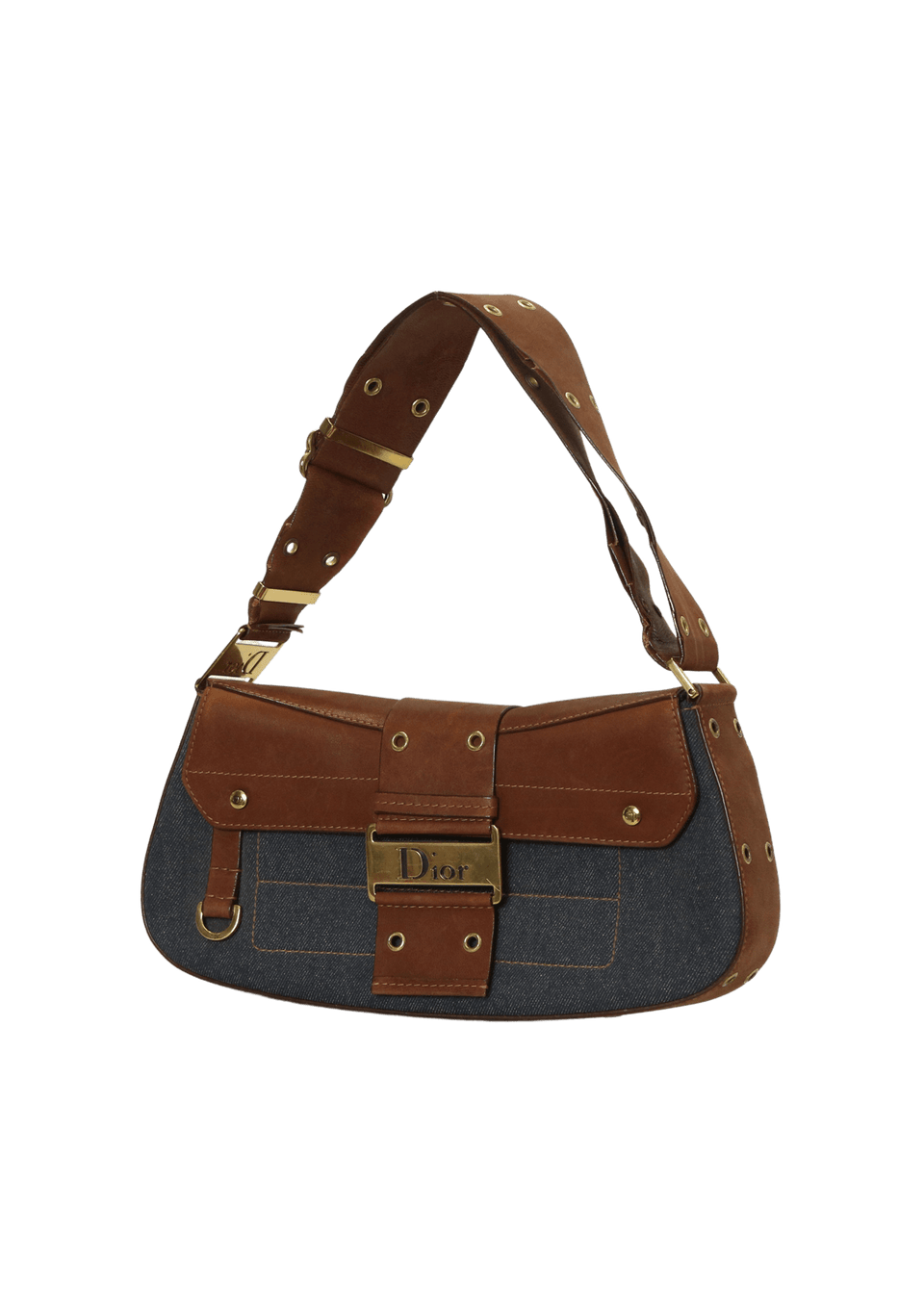 バッグ christianDior Bolsa Christian Dior Leather Columbus Bag Azul Original – Gringa