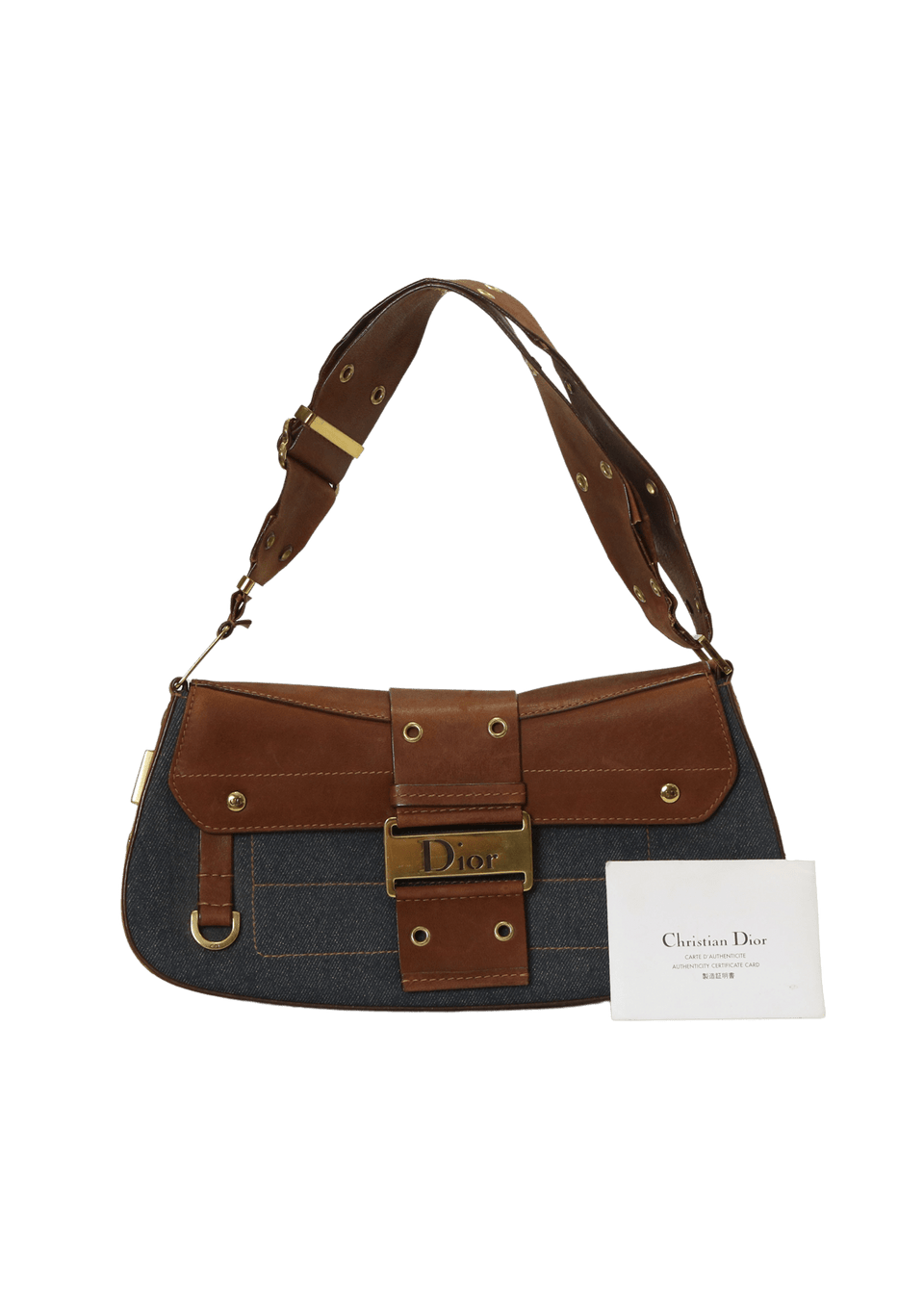 ら*送様 Christian Dior Bolsa Christian Dior Leather Columbus Bag Azul Original – Gringa