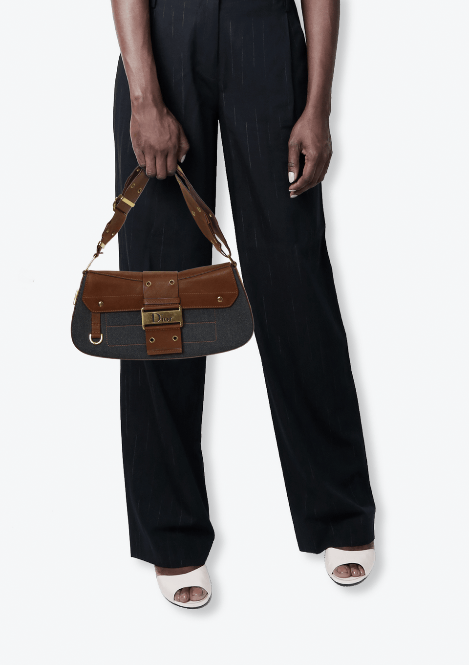 Bolsa Christian Dior Leather Columbus Bag Azul Original – Gringa