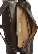 LEATHER SADDLE BAG