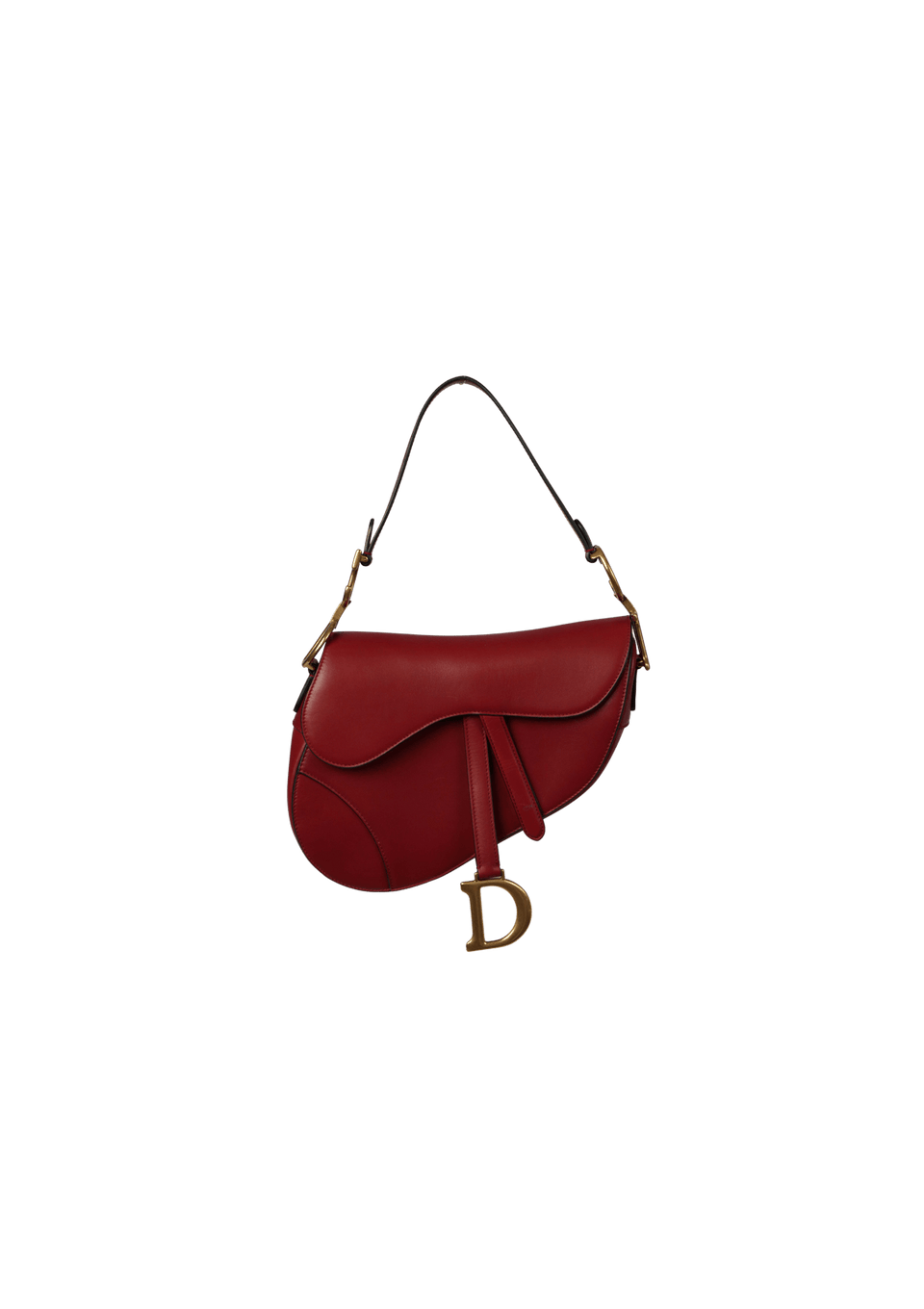 Bolsa Christian Dior Leather Saddle Bag Vermelha Original – Gringa