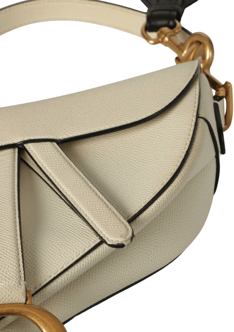 LEATHER SADDLE BAG + STRAP