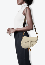 LEATHER SADDLE BAG + STRAP