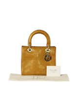 STITCH PATENT LADY DIOR MEDIUM