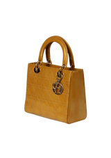 STITCH PATENT LADY DIOR MEDIUM