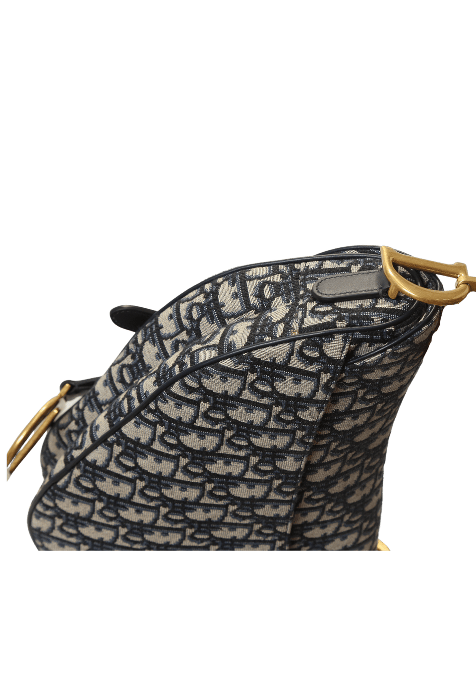 Bolsa Christian Dior Oblique Saddle Bag Azul Original – Gringa