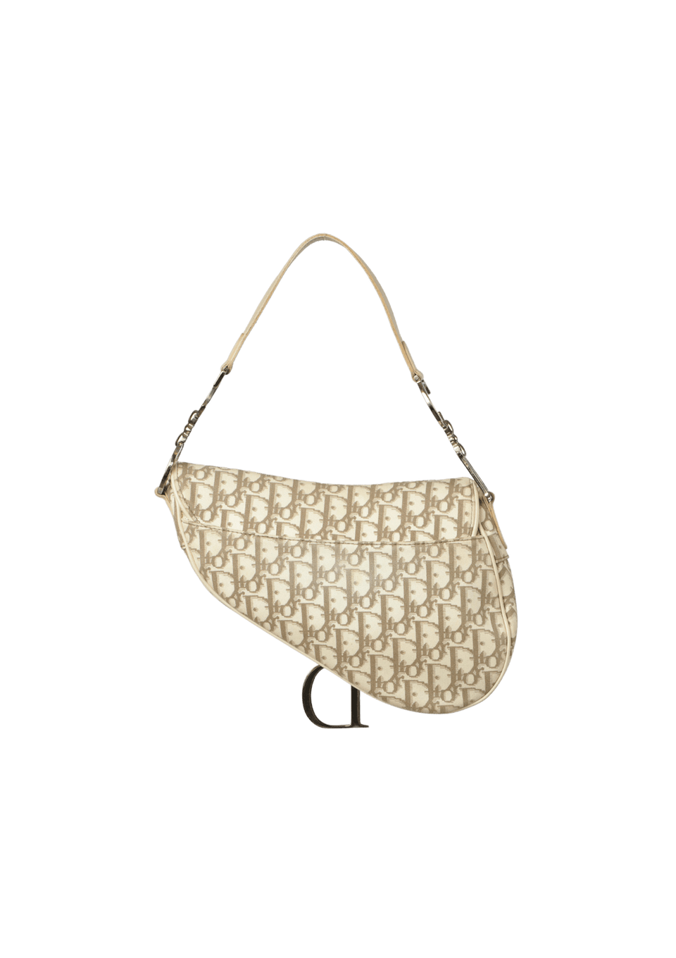VINTAGE OBLIQUE FLORAL SADDLE BAG