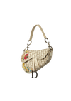 VINTAGE OBLIQUE FLORAL SADDLE BAG