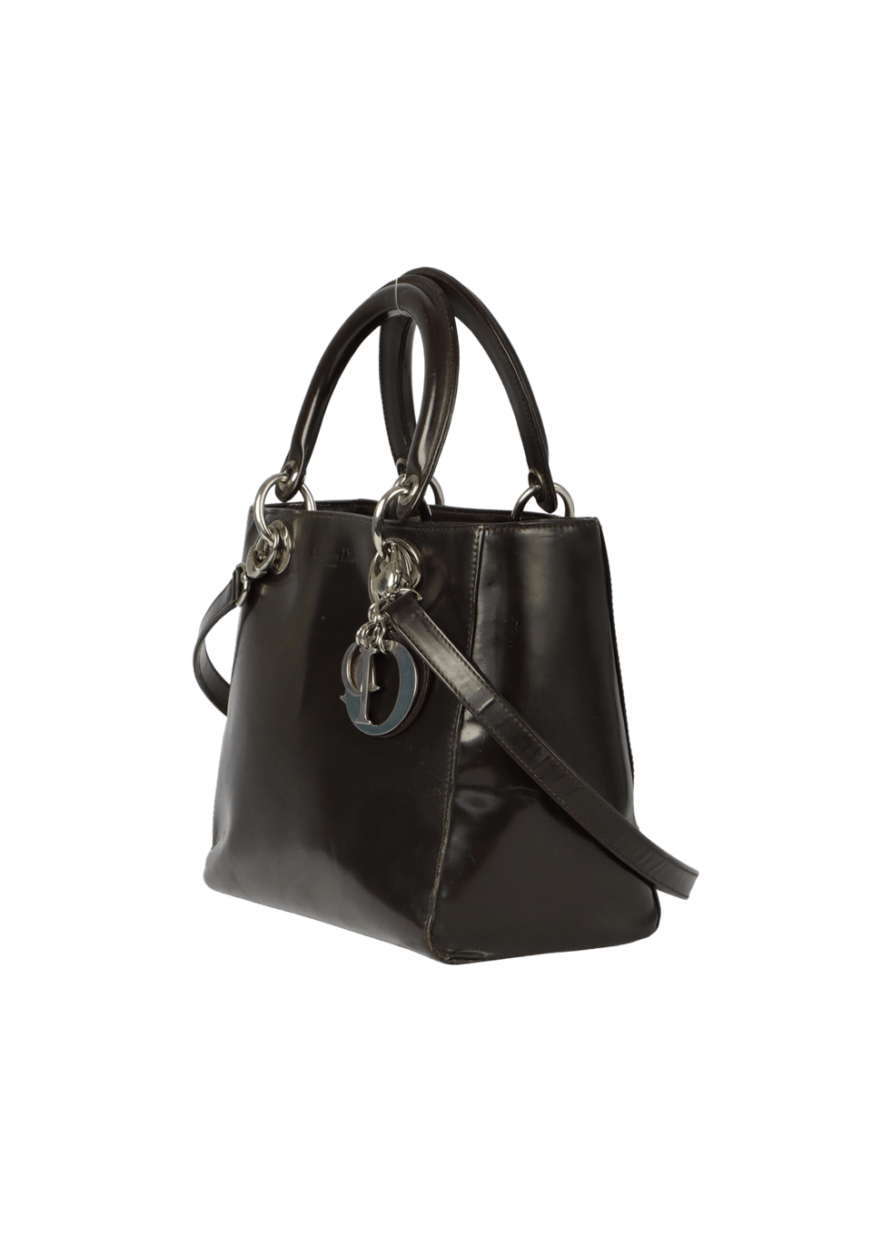 VINTAGE PATENT LADY DIOR MEDIUM