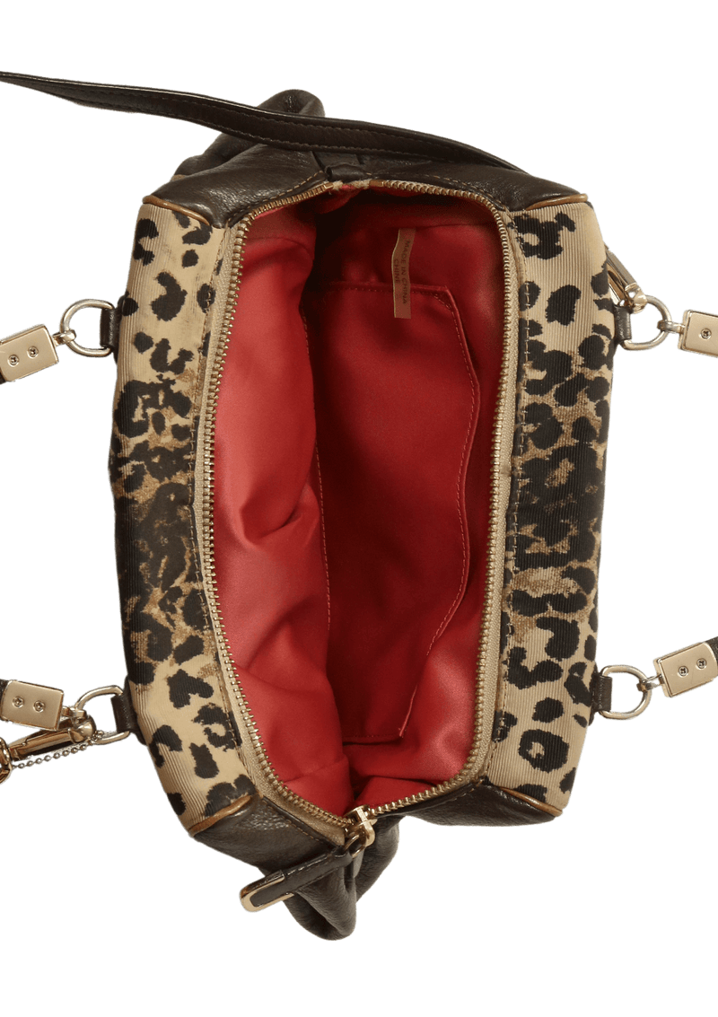 ANIMAL PRINT HANDLE BAG