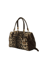 ANIMAL PRINT HANDLE BAG