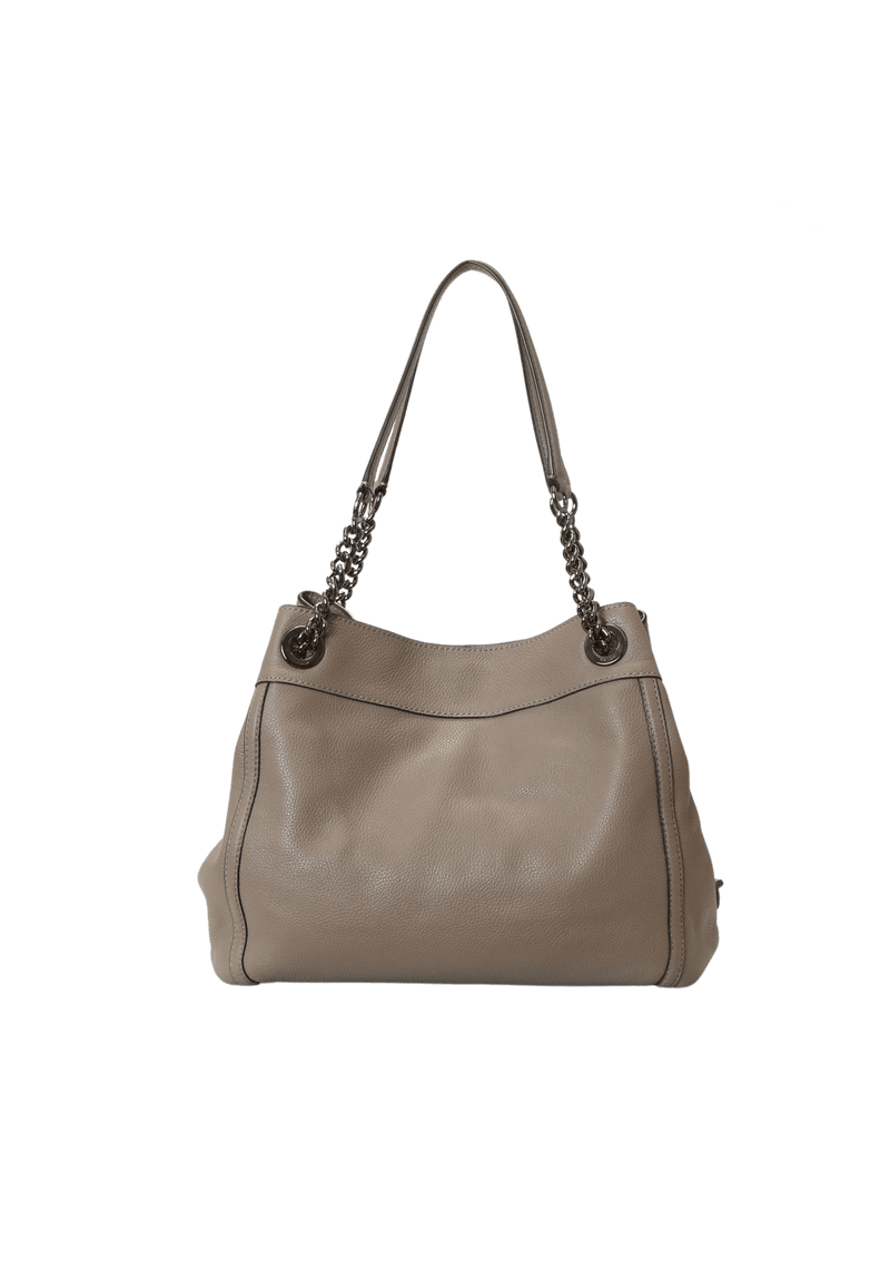 Coach edie turnlock heather top grey