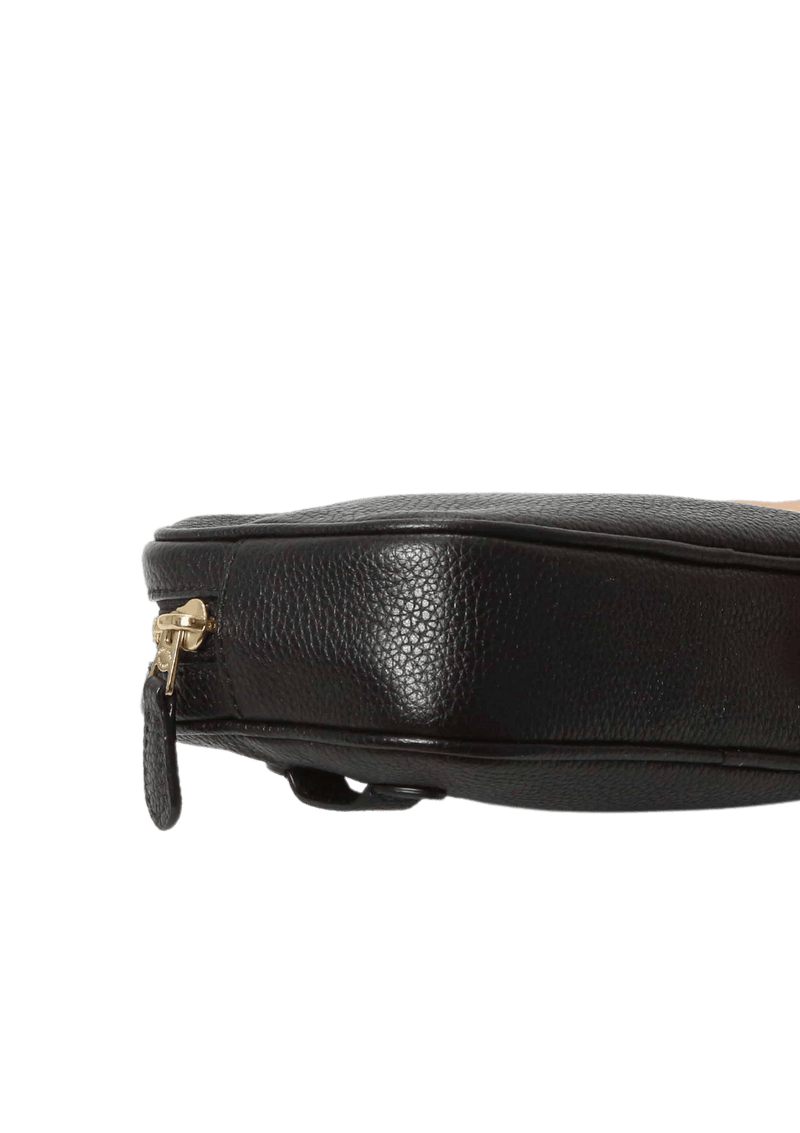 GRAINED LEATHER CROSSBODY