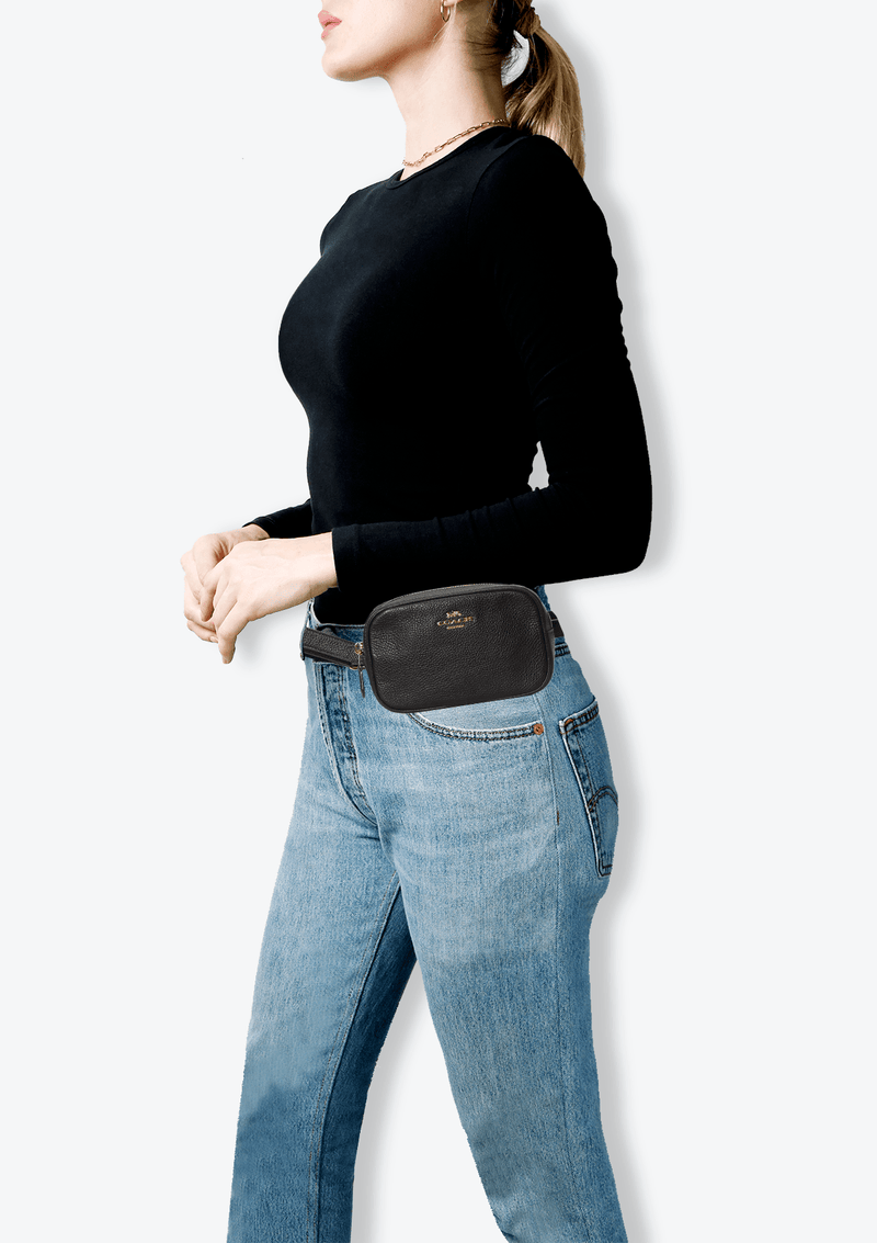 GRAINED LEATHER CROSSBODY