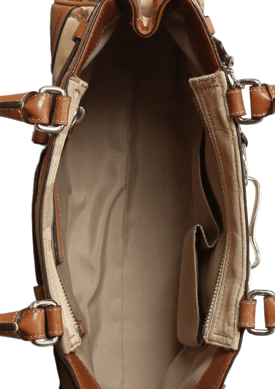 Bolsa Coach Hampton Optic Signature Bag Marrom Original – Gringa