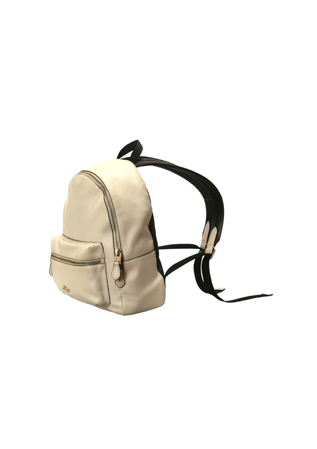 Bolsa Coach Leather Backpack Off White Original – Gringa