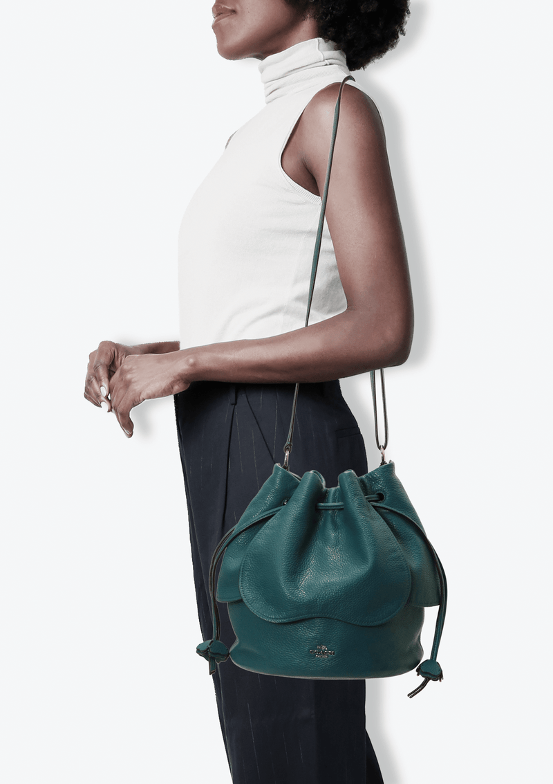 LEATHER BUCKET BAG