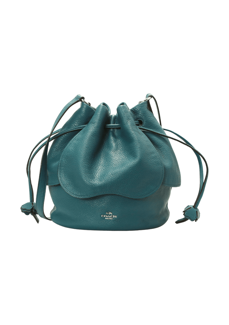 LEATHER BUCKET BAG