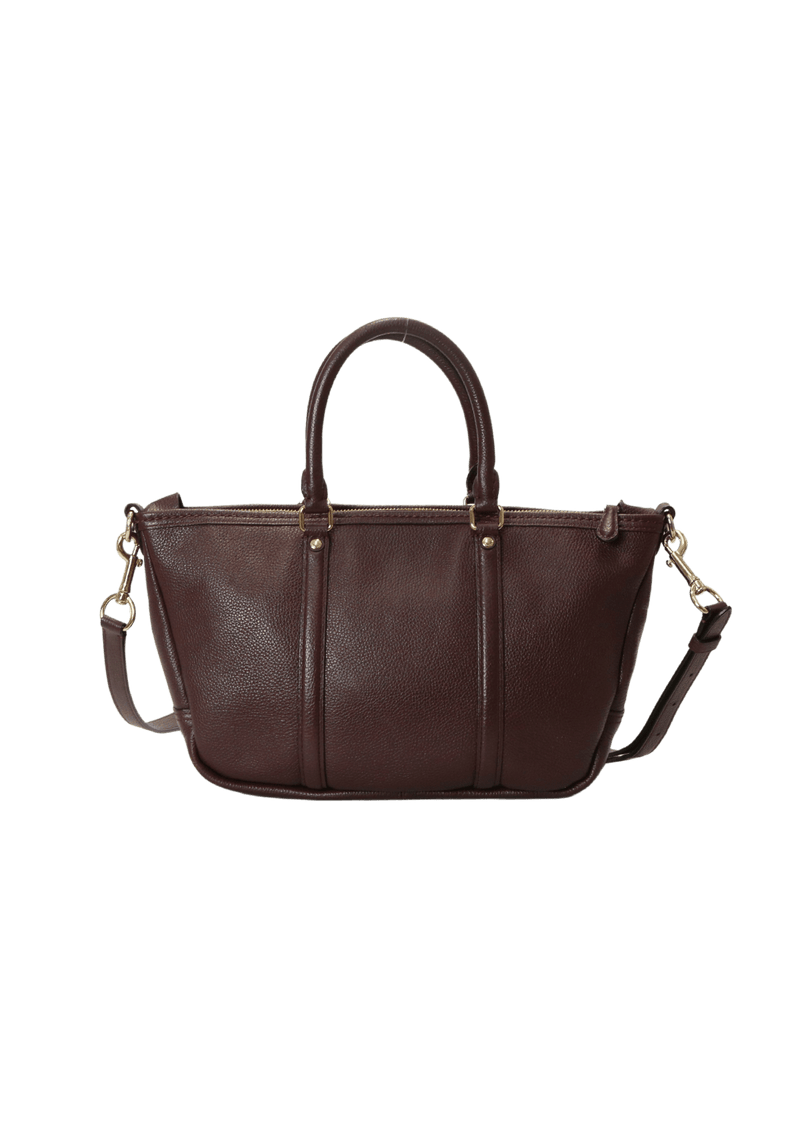 LEATHER CENTRAL SATCHEL