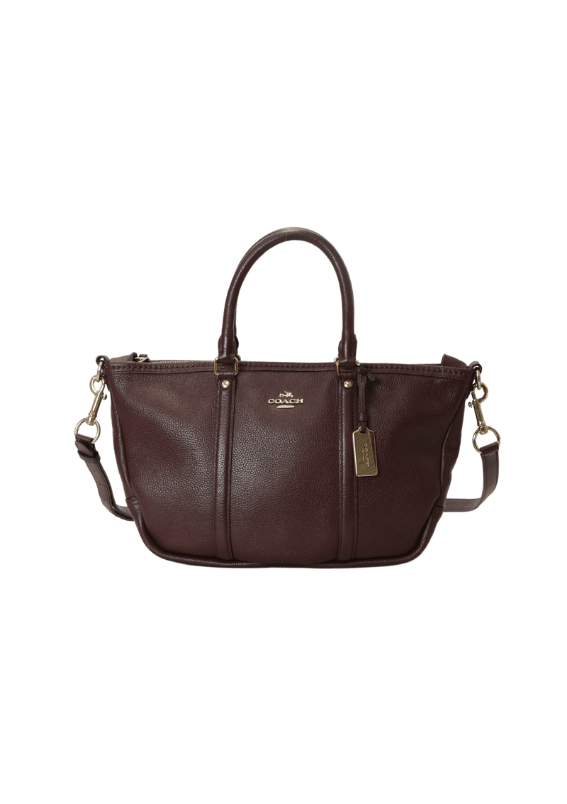 LEATHER CENTRAL SATCHEL